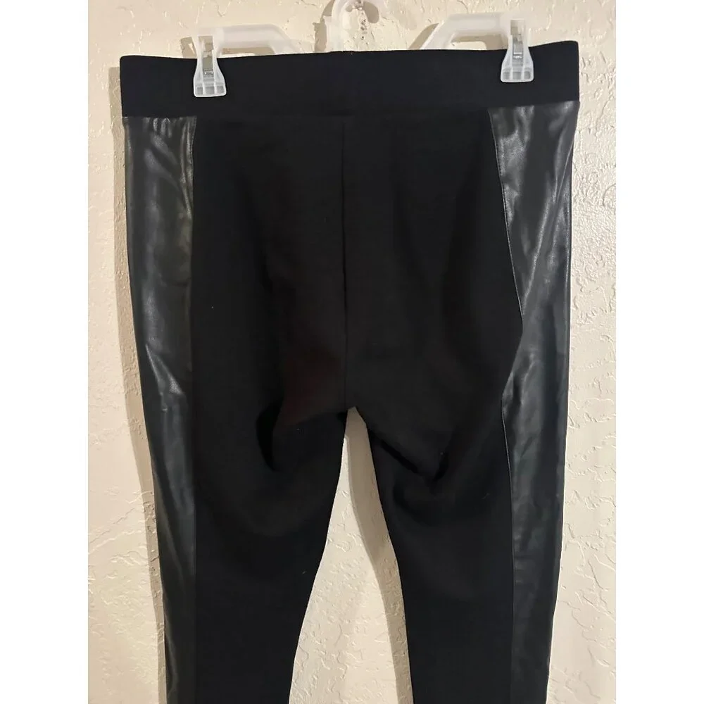 Y Cabi Black Moto Faux Leather Skinny “Bexley” Leggings - Picture 8 of 10